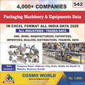 Packaging Machinery & Equipment Database by CosmoDatabase — B2B Contact List with Emails and Phone Numbers