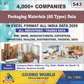 Packaging Materials (All Types) Database by CosmoDatabase — B2B Contact List with Emails and Phone Numbers