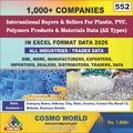 International Buyers & Sellers For Plastic, PVC, Polymers Products & Materials (All Types) Database by CosmoDatabase — B2B Contact List with Emails and Phone Numbers