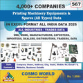 Printing Machinery Equipment's & Spares (All Types) Database by CosmoDatabase — B2B Contact List with Emails and Phone Numbers