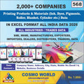 Printing Products & Materials (Ink, Dyes, Pigments, Roller, Blanket, Cylinder etc.) Database by CosmoDatabase — B2B Contact List with Emails and Phone Numbers