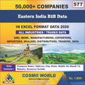 Eastern India B2B Database by CosmoDatabase — B2B Contact List with Emails and Phone Numbers
