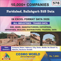 Faridabad, Ballabgarh B2B Database by CosmoDatabase — B2B Contact List with Emails and Phone Numbers
