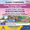 Punjab, Chandigarh, Himachal Pradesh B2B Database by CosmoDatabase — B2B Contact List with Emails and Phone Numbers