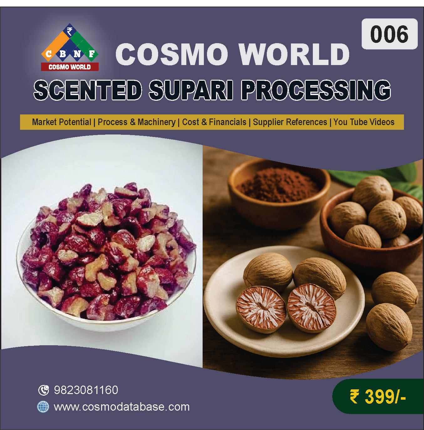006 SCENTED SUPARI PROCESSING | Detailed DPR for Bank Loan, MSME & Business Setup