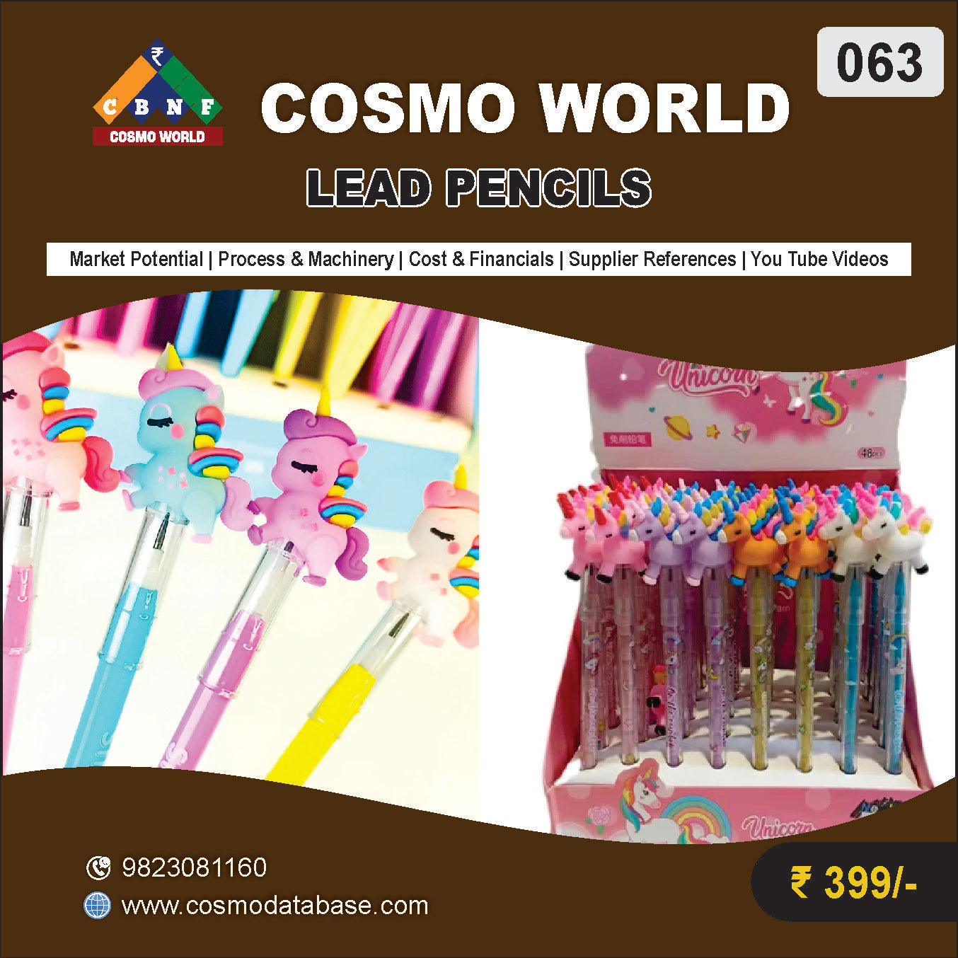 063 PROJECT PROFILE ON LEAD PENCILS | Detailed DPR for Bank Loan, MSME & Business Setup