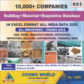 Building, Material, Requisites Database by CosmoDatabase — B2B Contact List with Emails and Phone Numbers