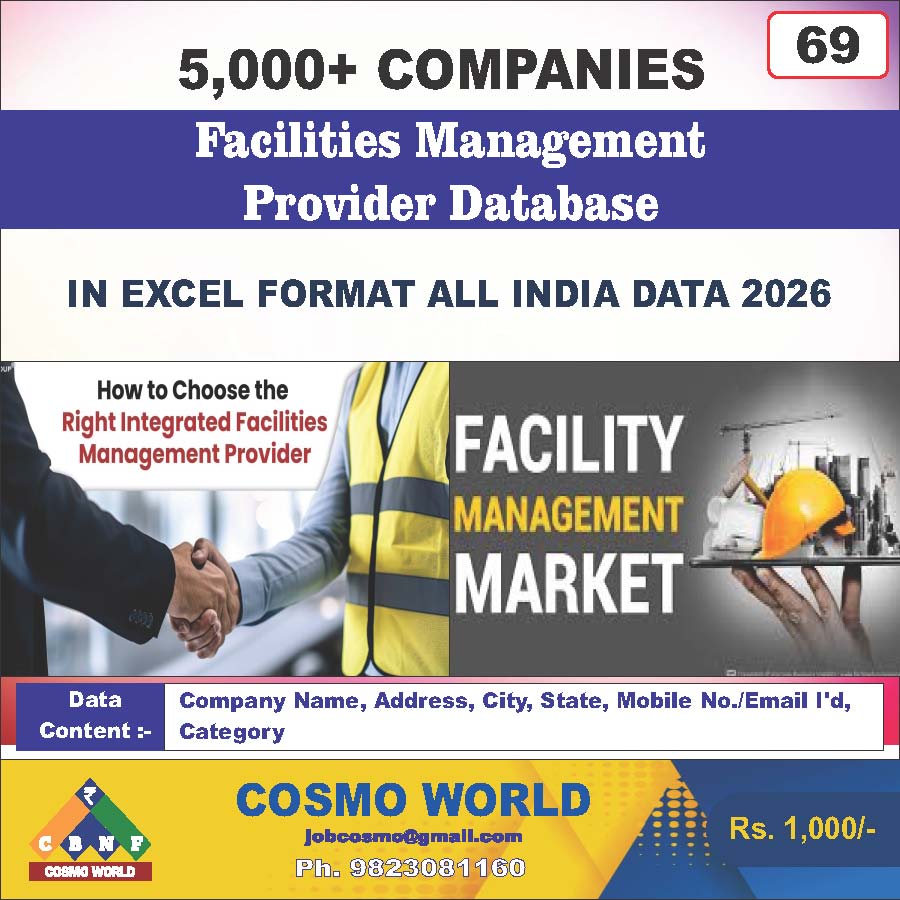 Facilities Management Provider Database by CosmoDatabase — B2B Contact List with Emails and Phone Numbers
