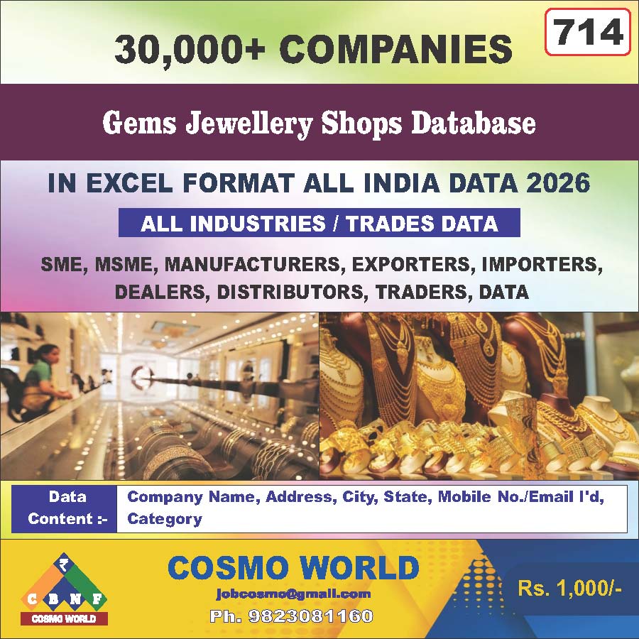 714. Gems Jewellery Shops Database