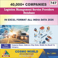 Logistics Management Service Providers Database by CosmoDatabase — B2B Contact List with Emails and Phone Numbers