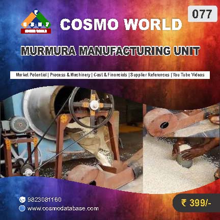 077 MURMURA MANUFACTURING UNIT | Detailed DPR for Bank Loan, MSME & Business Setup