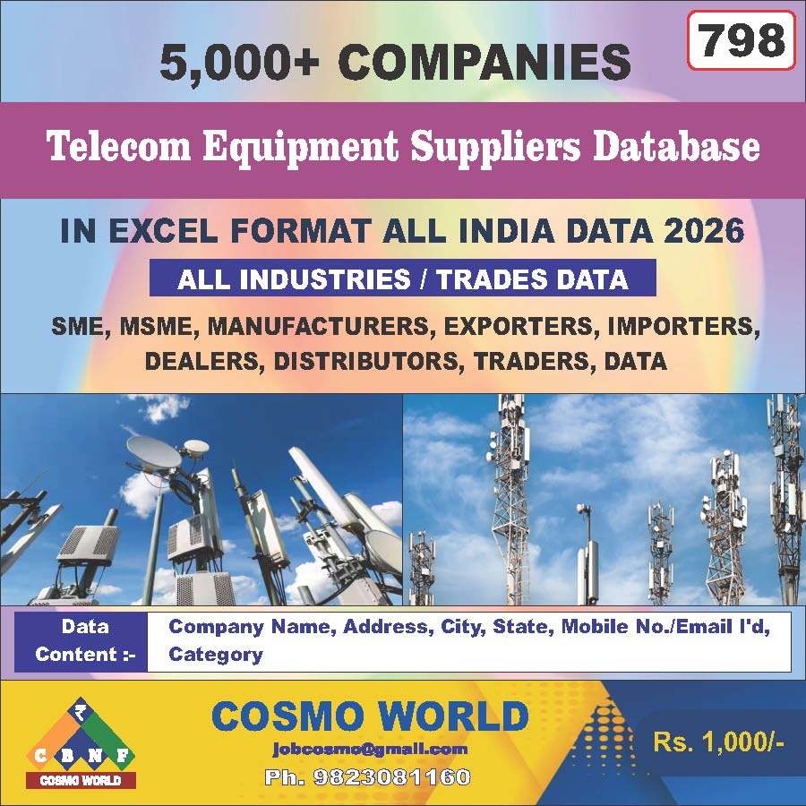 798. Telecom Equipment Suppliers Data