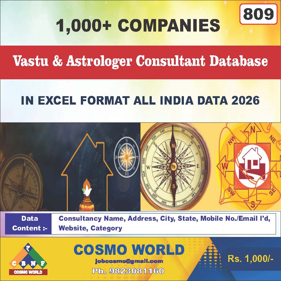 809. Vaastu & Astrologer Consultant Data