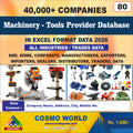 Machinery - Tools Provider Database by CosmoDatabase — B2B Contact List with Emails and Phone Numbers