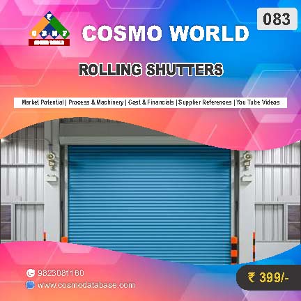 083 PROJECT PROFILE ON ROLLING SHUTTERS | Detailed DPR for Bank Loan, MSME & Business Setup
