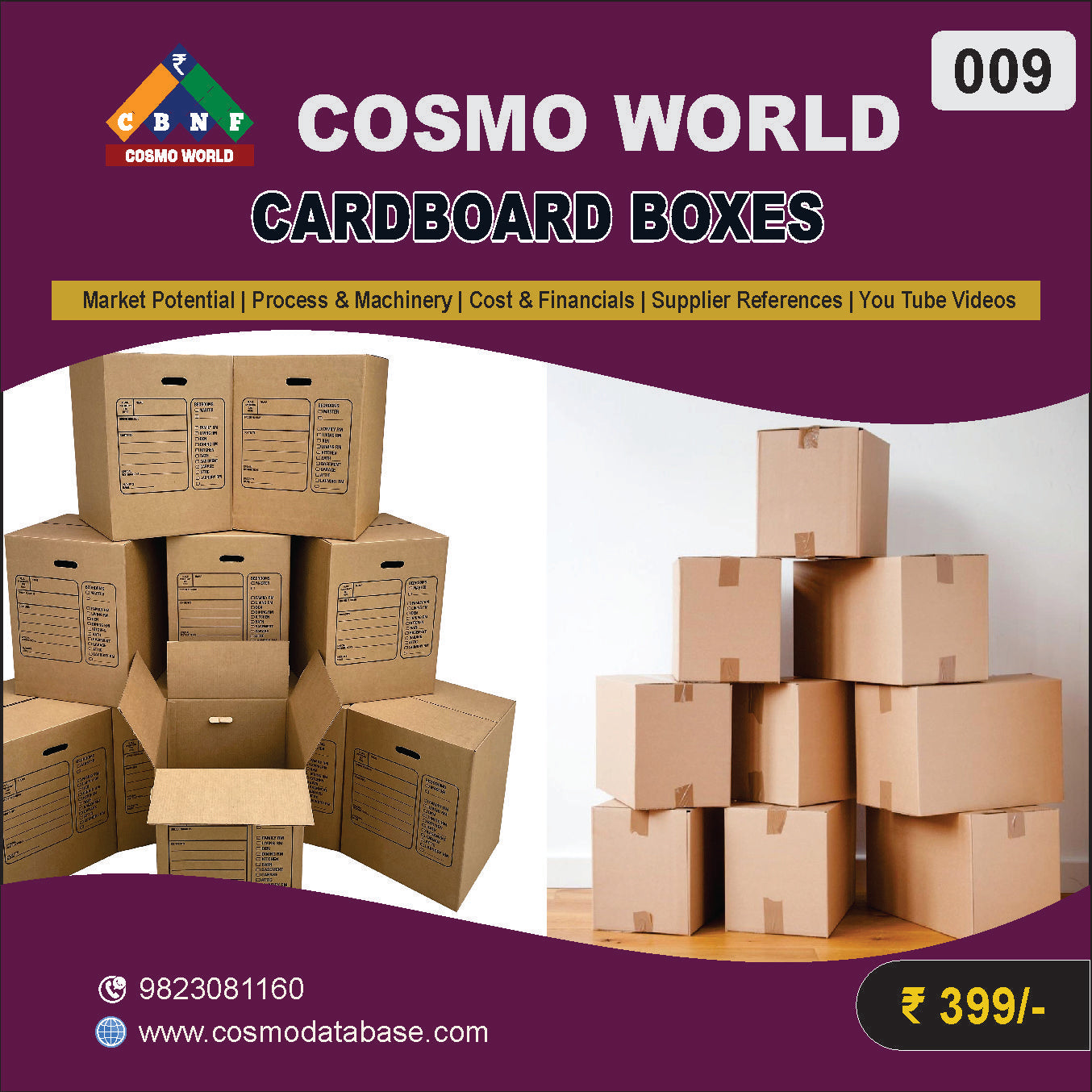 009 CARDBOARD BOXES | Detailed DPR for Bank Loan, MSME & Business Setup