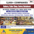 Bakery, Cake Shop, Eatery Database by CosmoDatabase — B2B Contact List with Emails and Phone Numbers